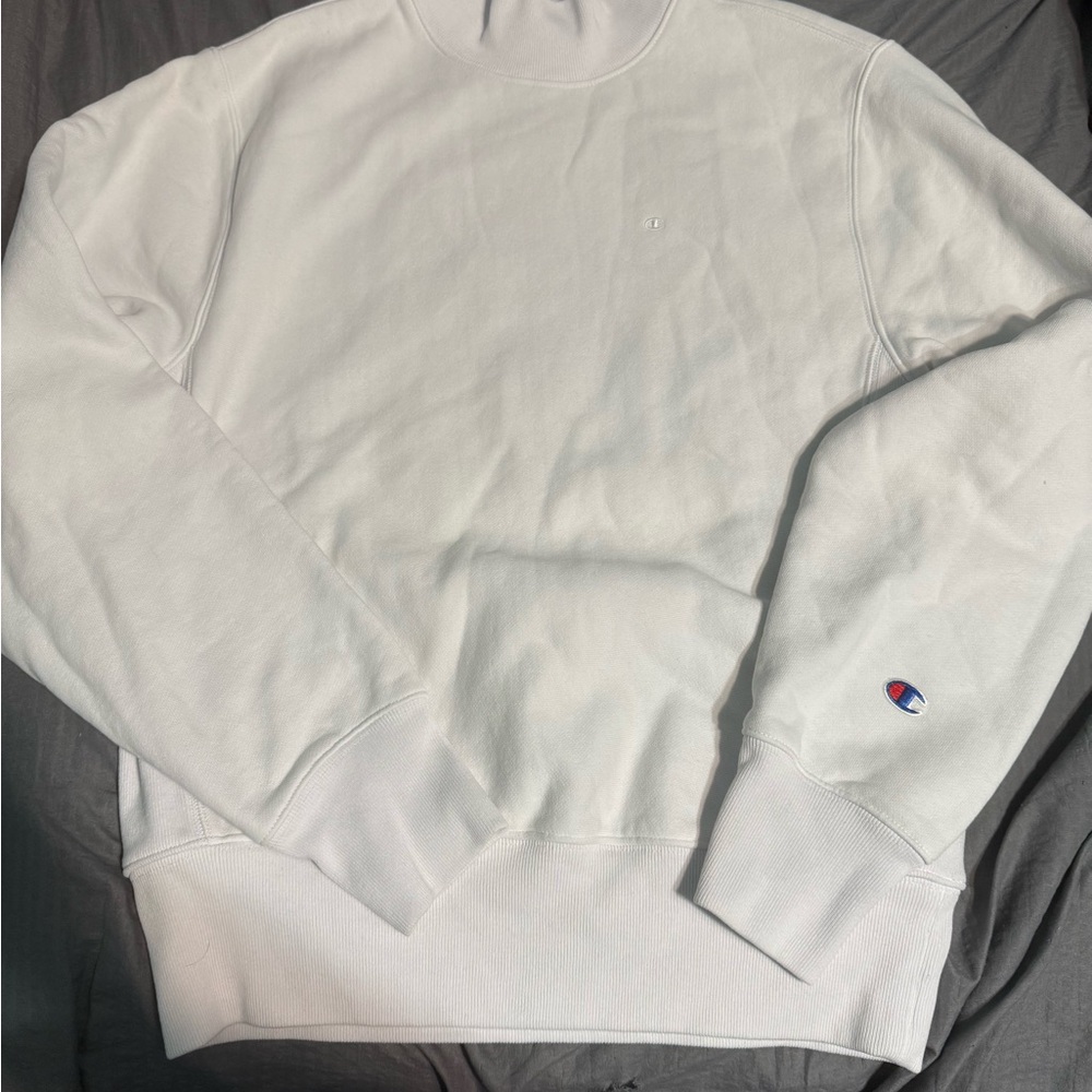 Champion  Classic White Crewneck Sweater